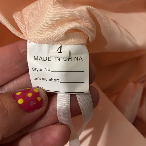 Flower Party Dress Long Sleeve Girls SZ 4 - Picture 3 of 5